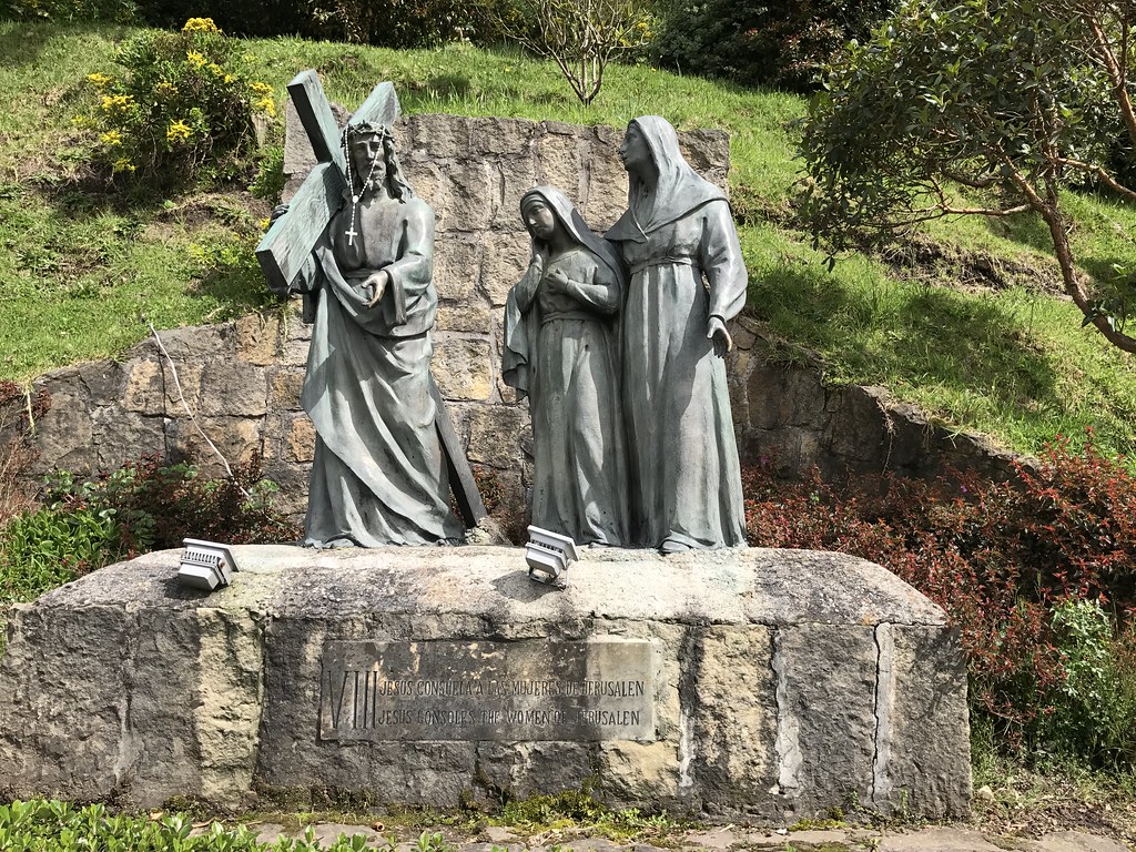 Viacrucis, el Cerro de Monserrate, Bogotá, Colômbia.