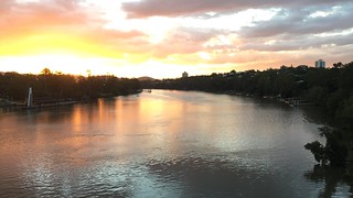 Brisbane River from the Eleanor Schonell Bridge, St Lucia, Brisbane