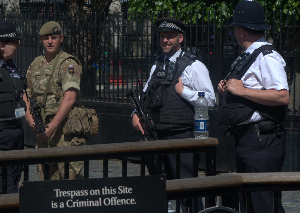 Army on the streets of London
