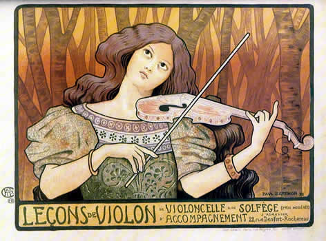 LECONS de VIOLON - 1898