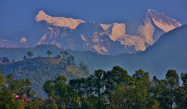 NEPAL, Rund um Pokhara, Blick Richtung Annapurna, Himalaya, 16234/8540