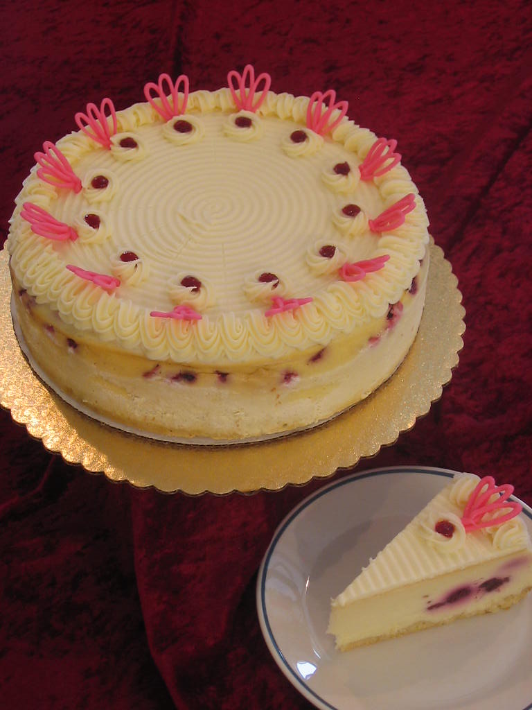 White Chocolate Raspberry Cheesecake