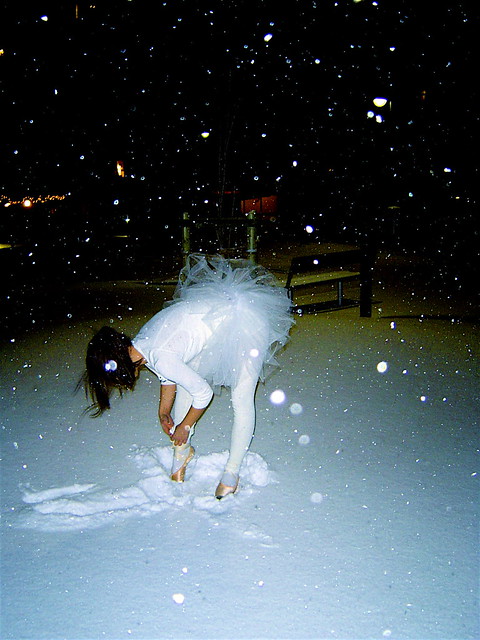Dancing in the snow