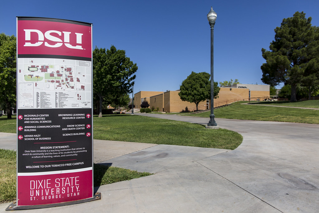 Dixie State University A Campus Map On The West Side Of Di Flickr