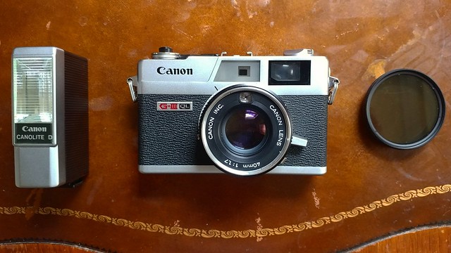 Canon Canonet QL17 GIII ready for day and night.