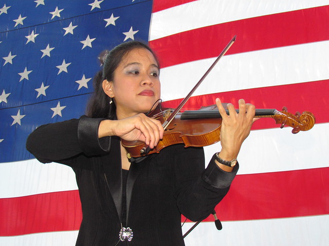 Me Playing Violin for the Patriot Day Concert