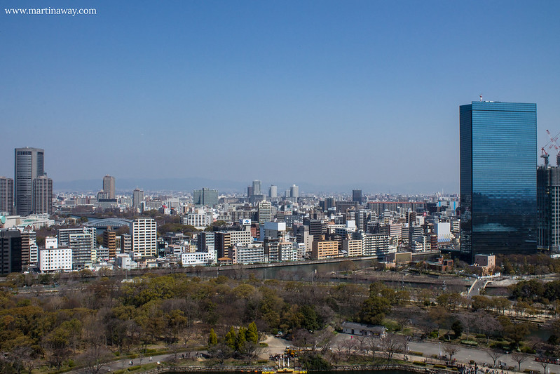 Osaka dall'alto