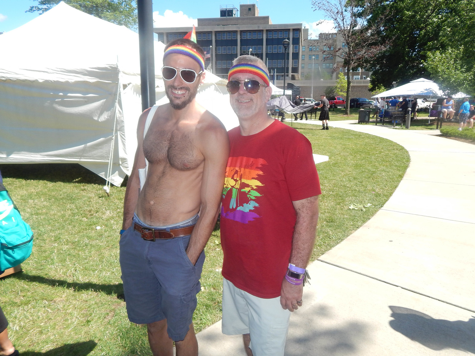 Rob and Steve at Pride Fest