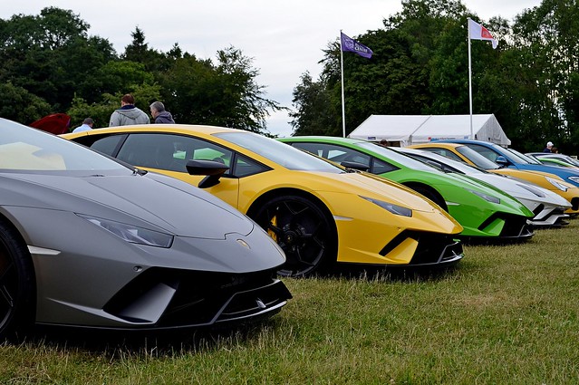 Line of Lamborghini's