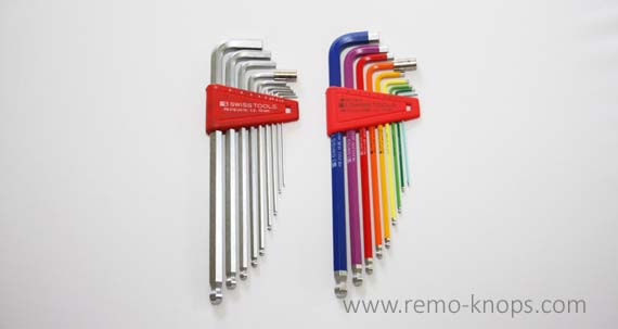 PB Swiss Tools 212LH-10 RB - Rainbow long hex key set 7540