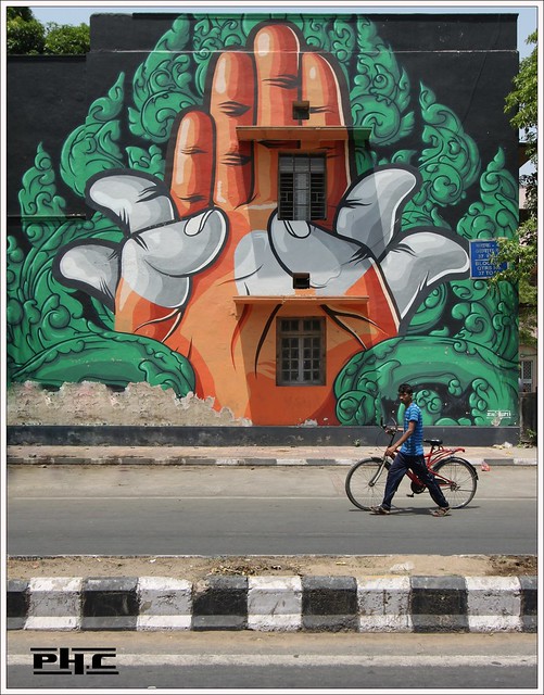 La main de Delhi - Delhi street art
