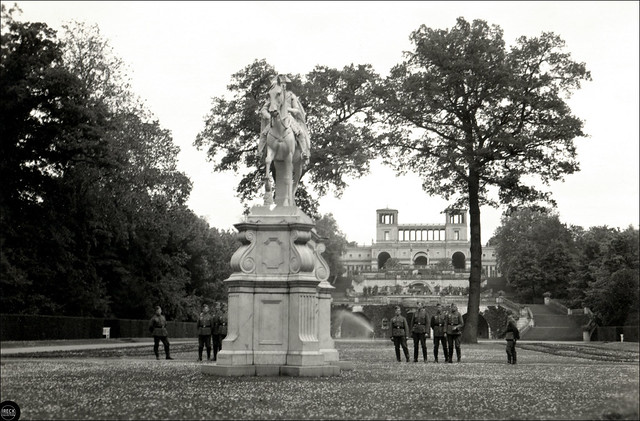 Ausflug von Belgard in Pommern nach Potsdam, Sanssouci Park 1930er Jahre