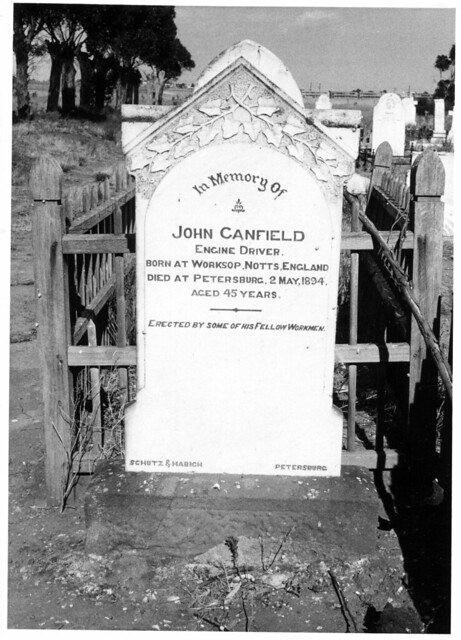 Peterborough Area Tombstone - John Canefield Engine Driver (mb-b16-039)