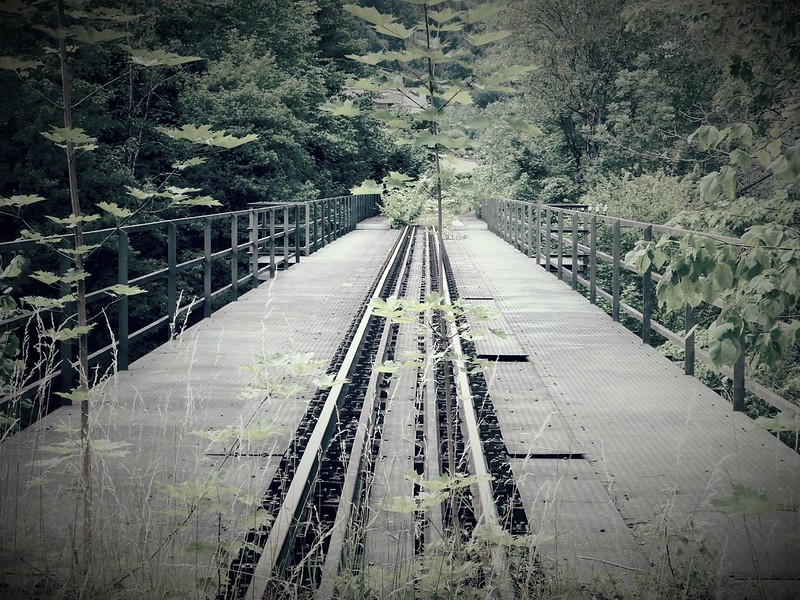 Verschwundene Eisenbahnbrücke 2017