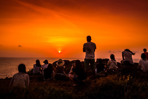 ishigakiisland japan okinawa uganzaki cape evening people sea seascape summer sundown sunset 石垣市 沖縄県 日本 jp