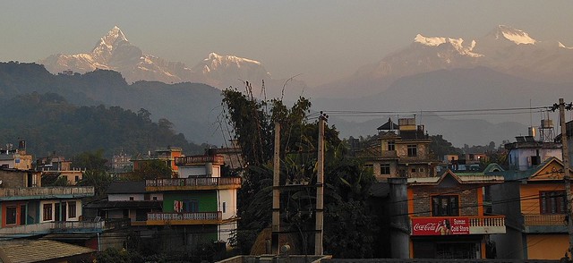 NEPAL, Himalaya-Gebirge,  Annapurna-Massiv von Pokhara aus  gesehen,  16201/8510