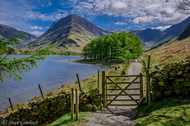 Part of the circular Buttermere footpath.