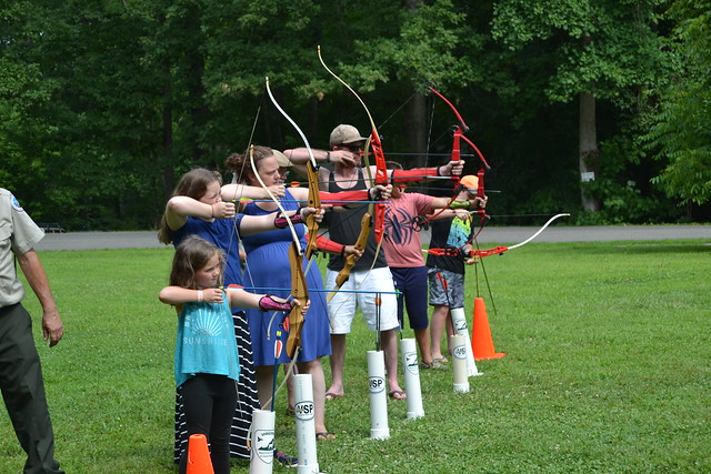 Beginner Archery at Bear Creek Lake State Park, in Central Va