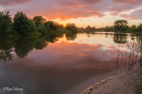 Parc Sandur by Alias 0591, parc sandur sunset sun sky rene mensen reflection emmen d5100 drenthe nature nikon thenetherlands