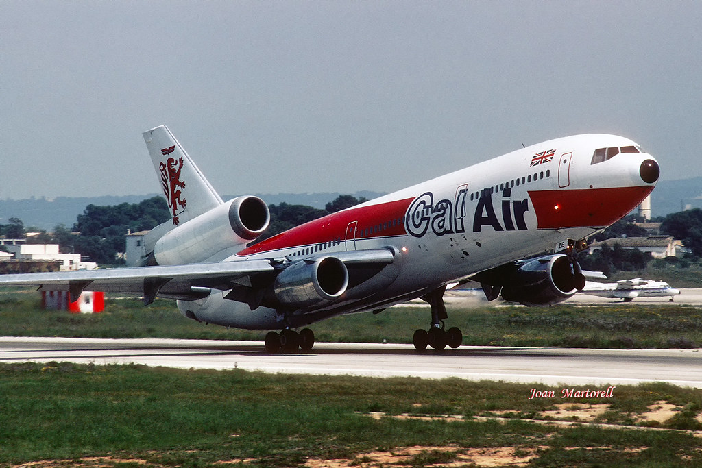 Cal Air G-BJZE McDonnell Douglas DC-10-10 PMI 06-1987