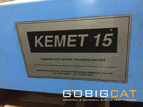 KEMET 15 Diamond Flat Lapping & Polishing Machine | KEMET 15… | Flickr
