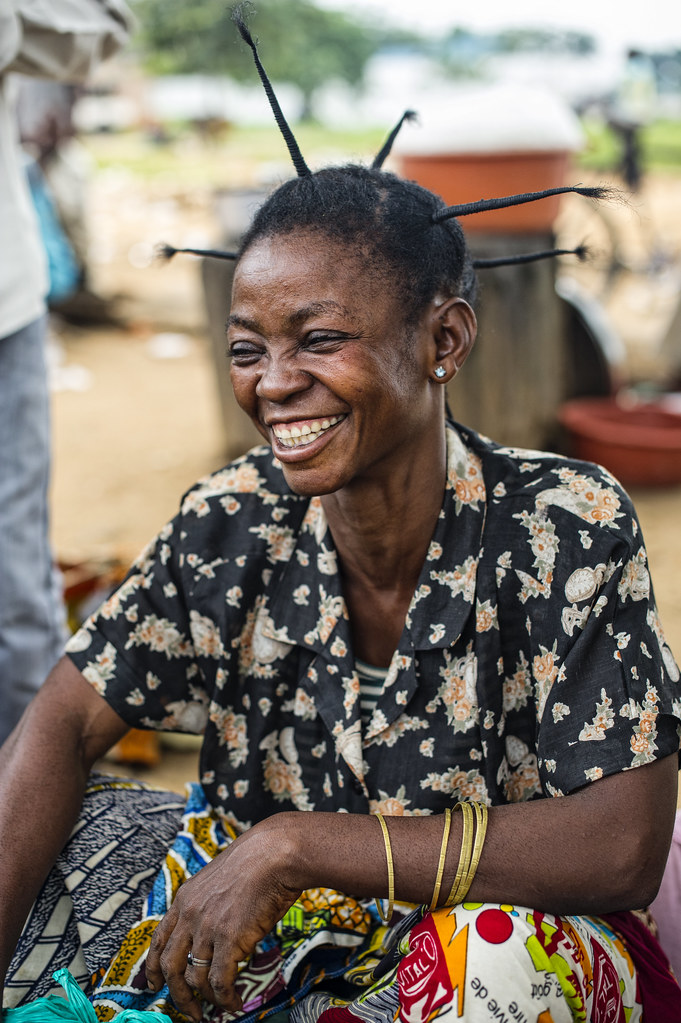 Portrait of a woman, Kinsagani, Democratic Republic of Congo.