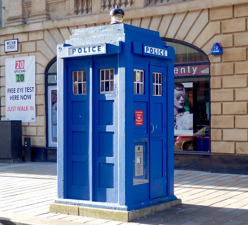 Original 1930s Police Box Glasgow City Centre Scotland 2017