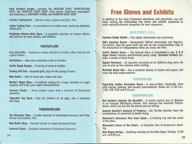 1968 Disneyland Guide Book