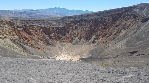 Views into Ubehebe Crater, Death Valley National Park, California