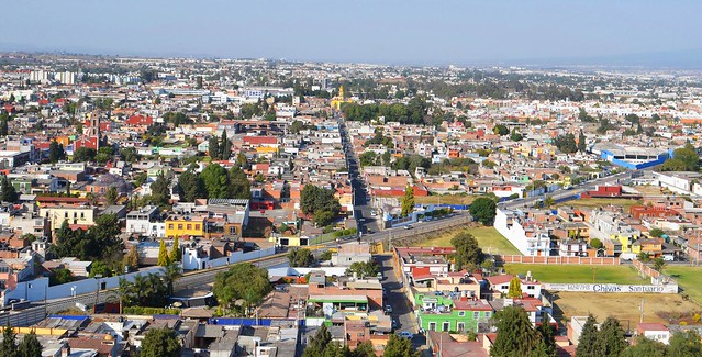 Cholula City 180 panoramic view (Puebla, Mexico)