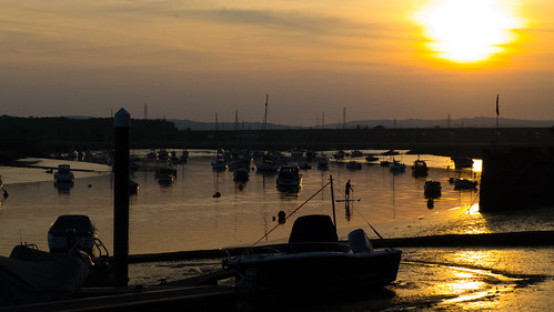 Rive Exe, Topsham, just before sunset