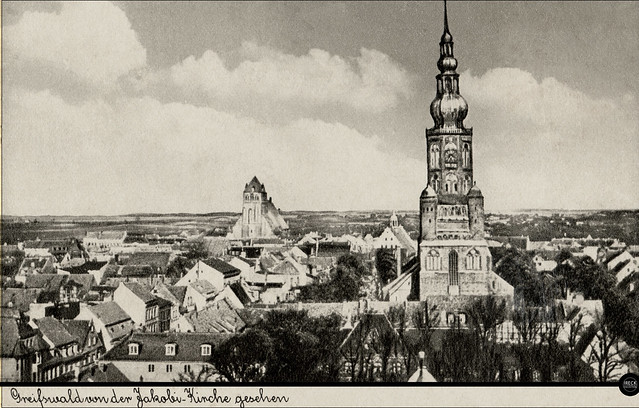Greifswald von der Jakobi-Kirche gesehen