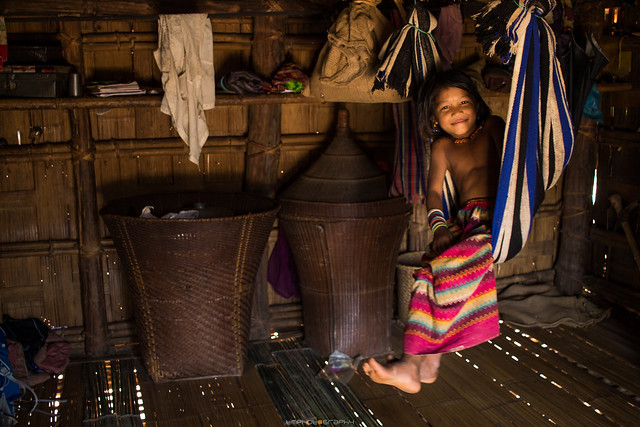 Smiling Tribe Girl, Jinna para, Bandarban, Bangladesh