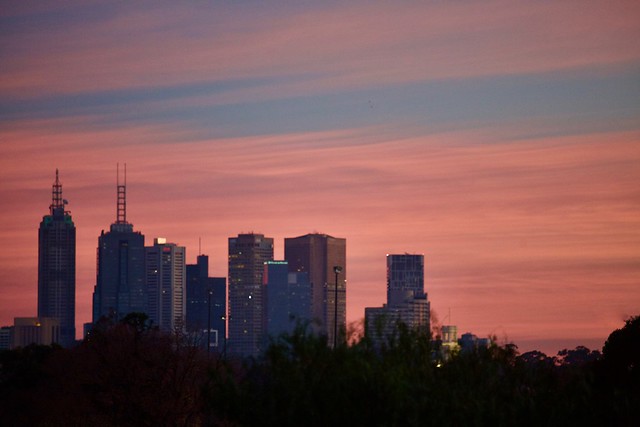 Beautiful Melbourne: this is the view from my balcony of Melbourne City skyline