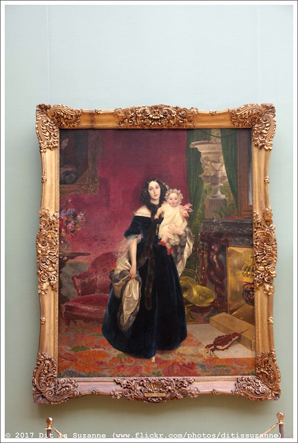Карл Брюллов | Портрет М.А. Бек с дочерью (1840)