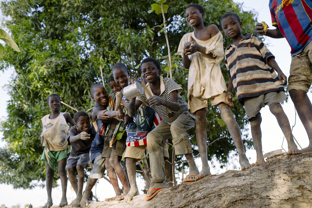 Children playing in Sibi village, Burkina Faso.