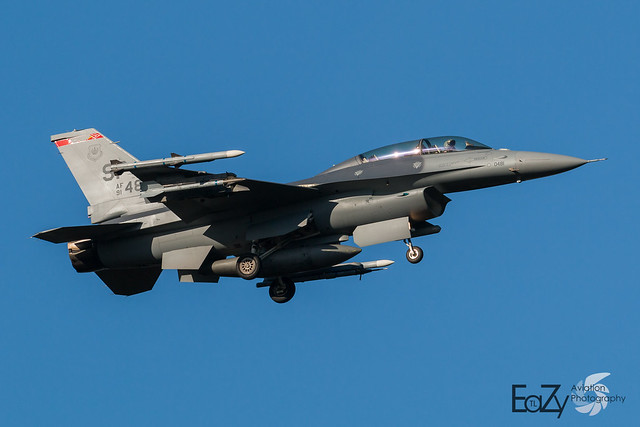91-0481 United States Air Force General Dynamics F-16DM Fighting Falcon