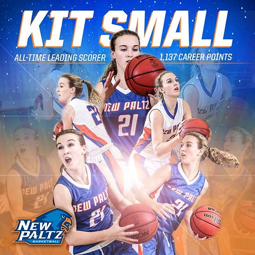 Congrats to senior Kit Small who became the program's all-time leading scorer in Saturday's 61-60 win at Oneonta!