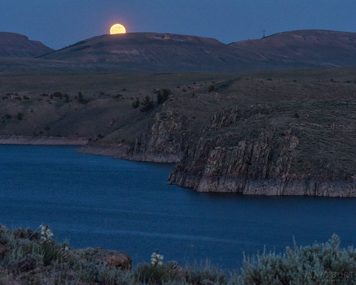 bluemesareservoir fullmoon gunnison lake moonrise night