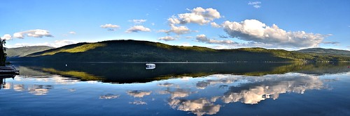 nikond7000 nikkor18to200mmvrlens canada bc britishcolumbia shuswaplake stives lake panorama landsape reflection 100commentgroup