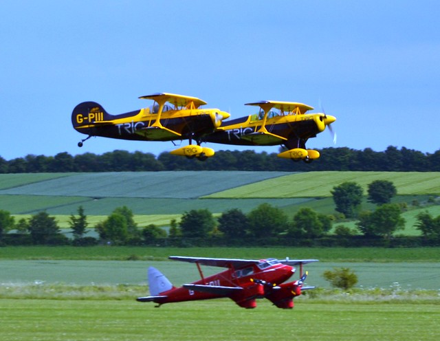Trig Aerobatic Team overflying Dragonfly