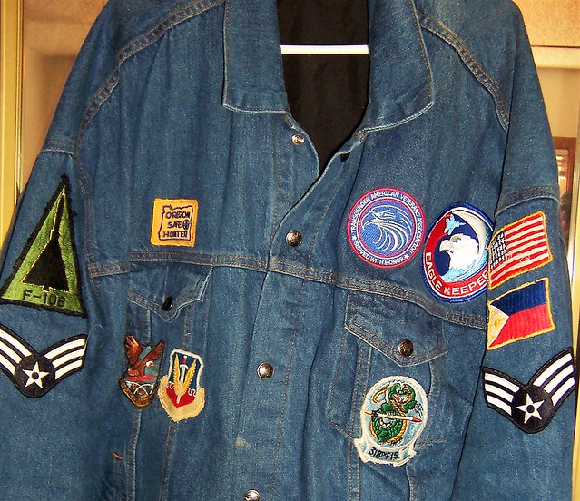 My new Denim Jacket with the patches of my service