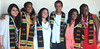  LaJoya Reed Shelly (far right), Black Student Association President, joined her fellow UH Mānoa scholars at the Spring 2017 Black Graduation Ceremony.