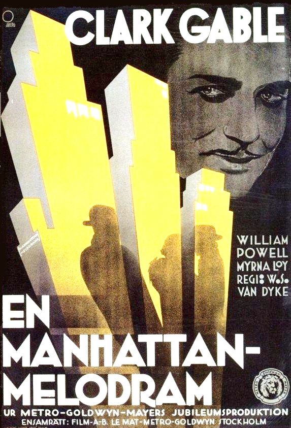 Manhattan Melodrama (1934 / Metro-Goldwyn-Mayer) (Sweden)