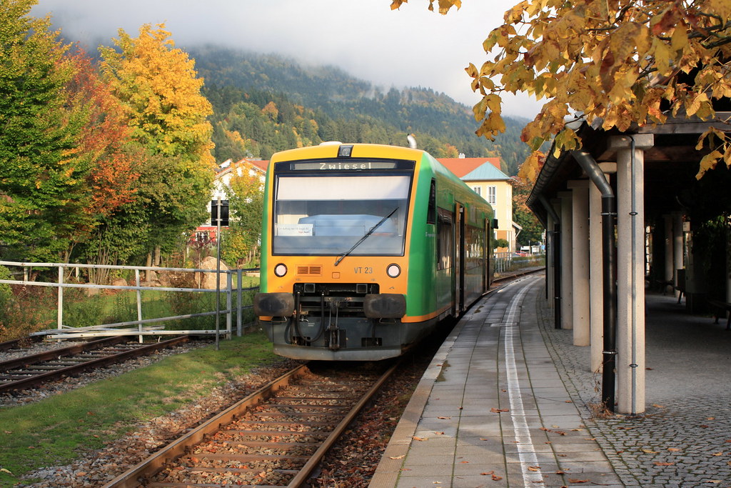 waldbahn: VT 23 nach Zwiesel in Bodenmais