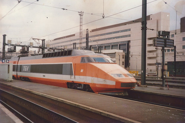 TGV81 at Gare de Lyon 1987