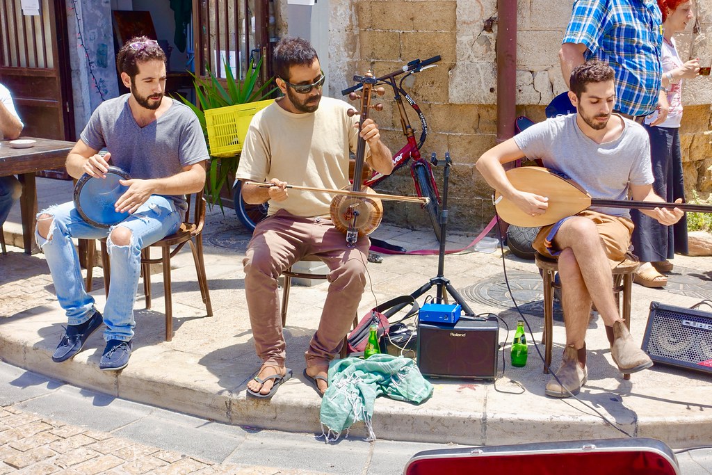 Street musicians, Greek Market, Jaffa