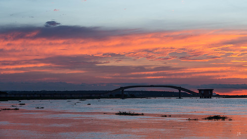 photography tourism atmosphere lights nucci harmony nature sunset bridge sky pink blue happy beautiful travel getty flickr explore nikon d800 28300mm colors shadows reflections bolivia paraguay river water love