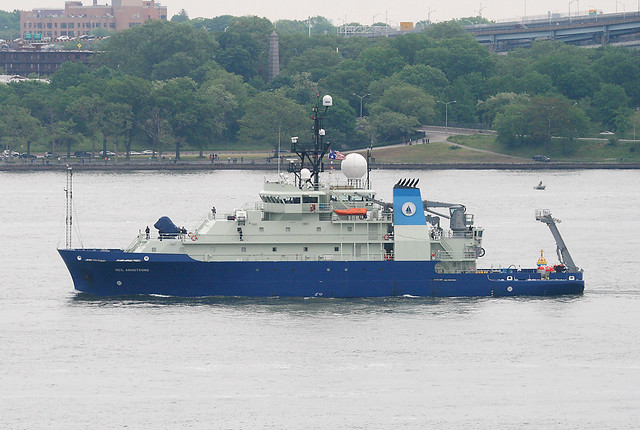 RV Neil Armstrong (AGOR-27) , USA NAVY - Woods Hole Oceanographic Institution, in New York, USA. May, 2017
