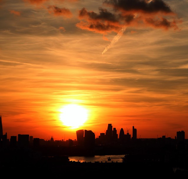 Sunset from Greenwich Park